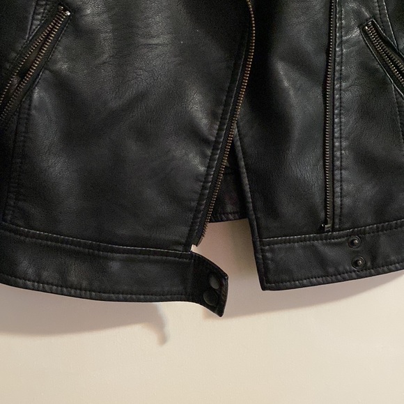Noisy May Faux Leather Jacket - Picture 3 of 4